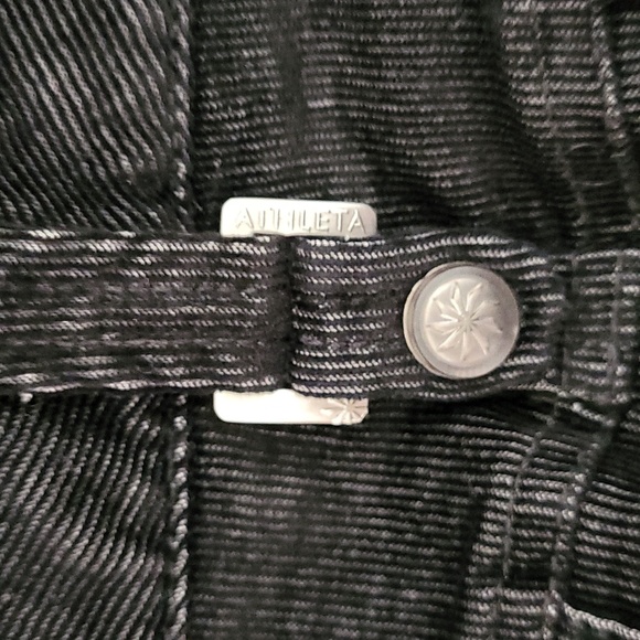 🛍Athleta Womens‎ 6 Corduroy Cargo Dipper Pants Black Flare Bootcut Y2K - Picture 12 of 13